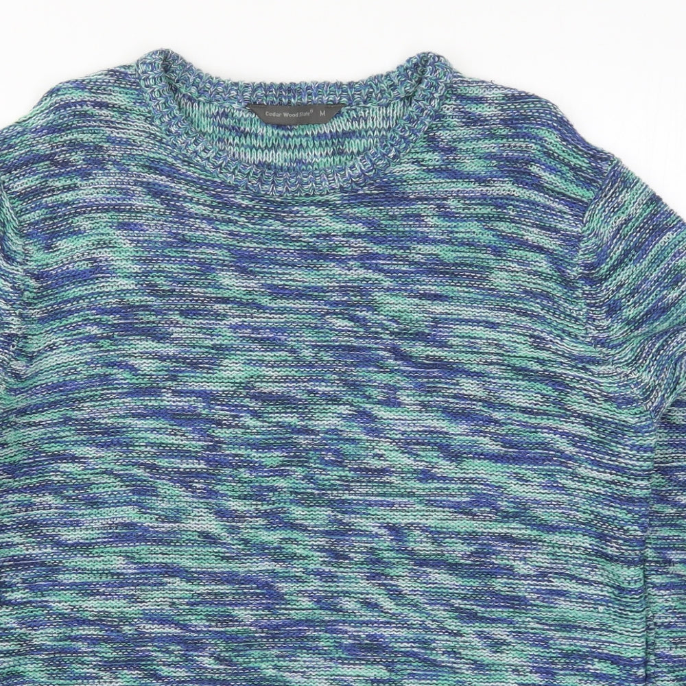 Cedar Wood State Mens Blue  Knit Pullover Jumper Size M