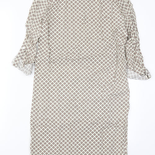 Atmosphere Womens Beige Geometric  Pencil Dress  Size 4