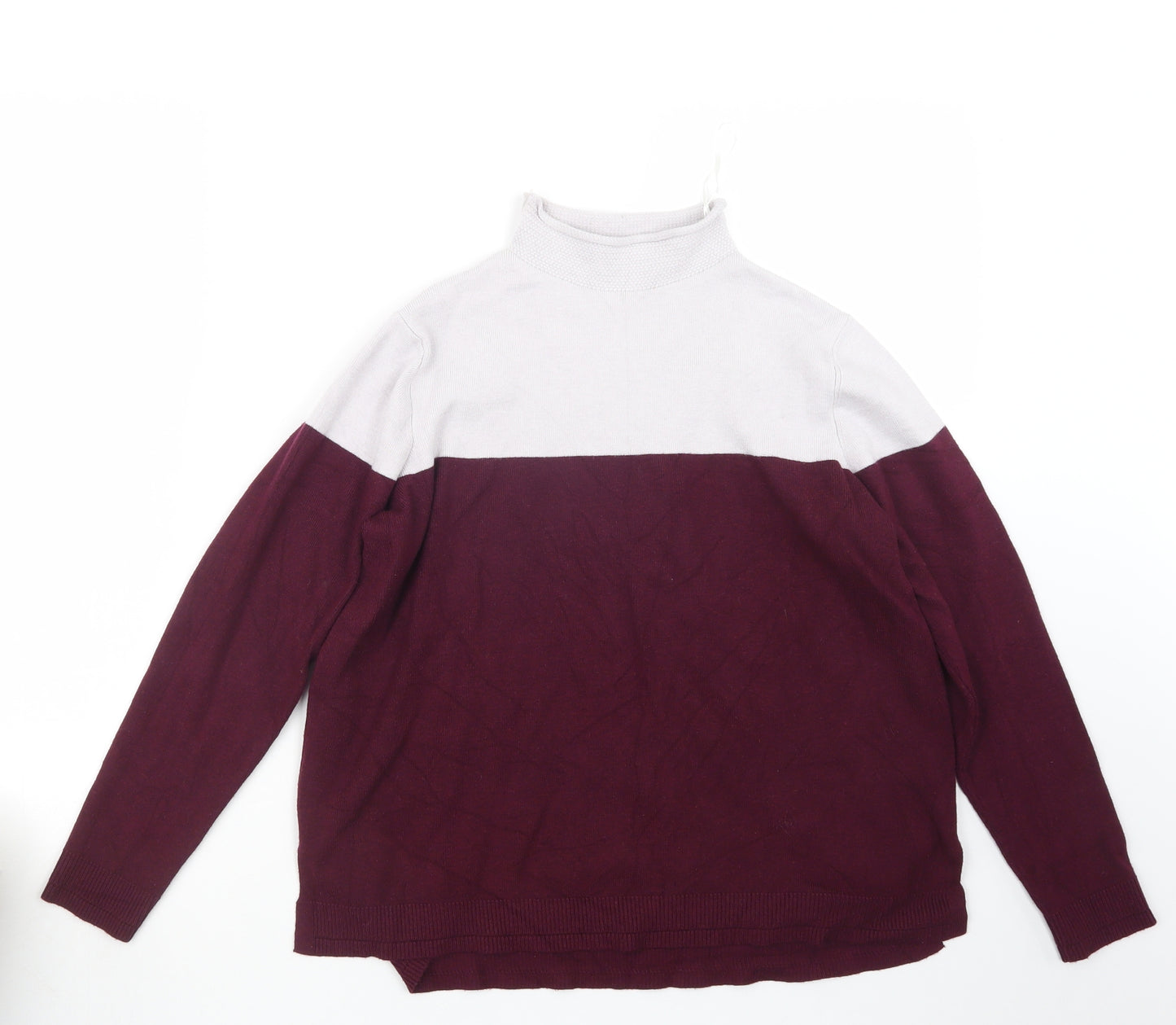 Marks and Spencer Womens Purple  Knit Pullover Jumper Size 14