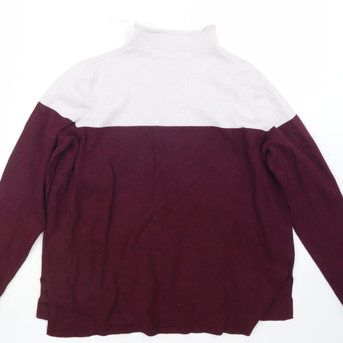 Marks and Spencer Womens Purple  Knit Pullover Jumper Size 14