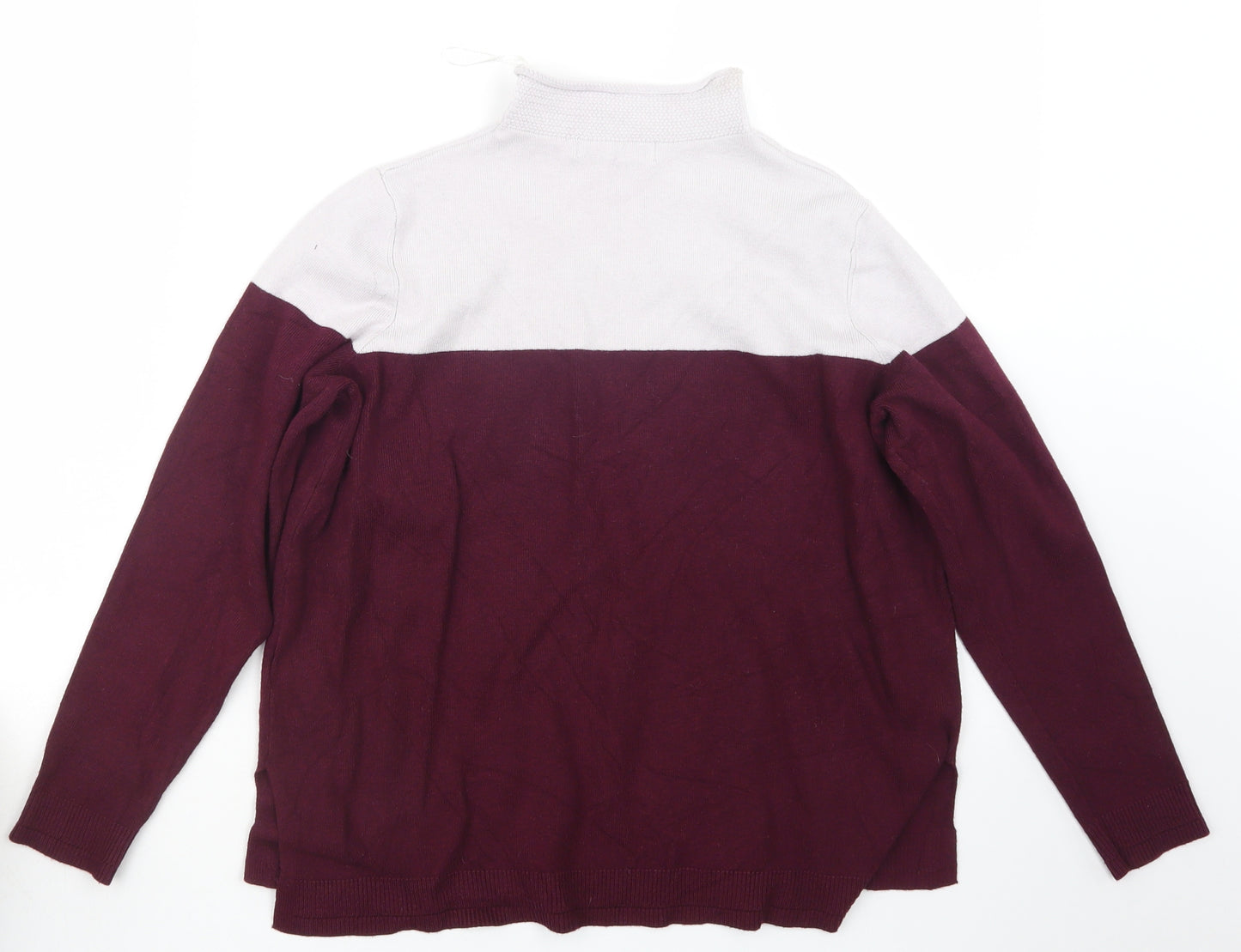 Marks and Spencer Womens Purple  Knit Pullover Jumper Size 14