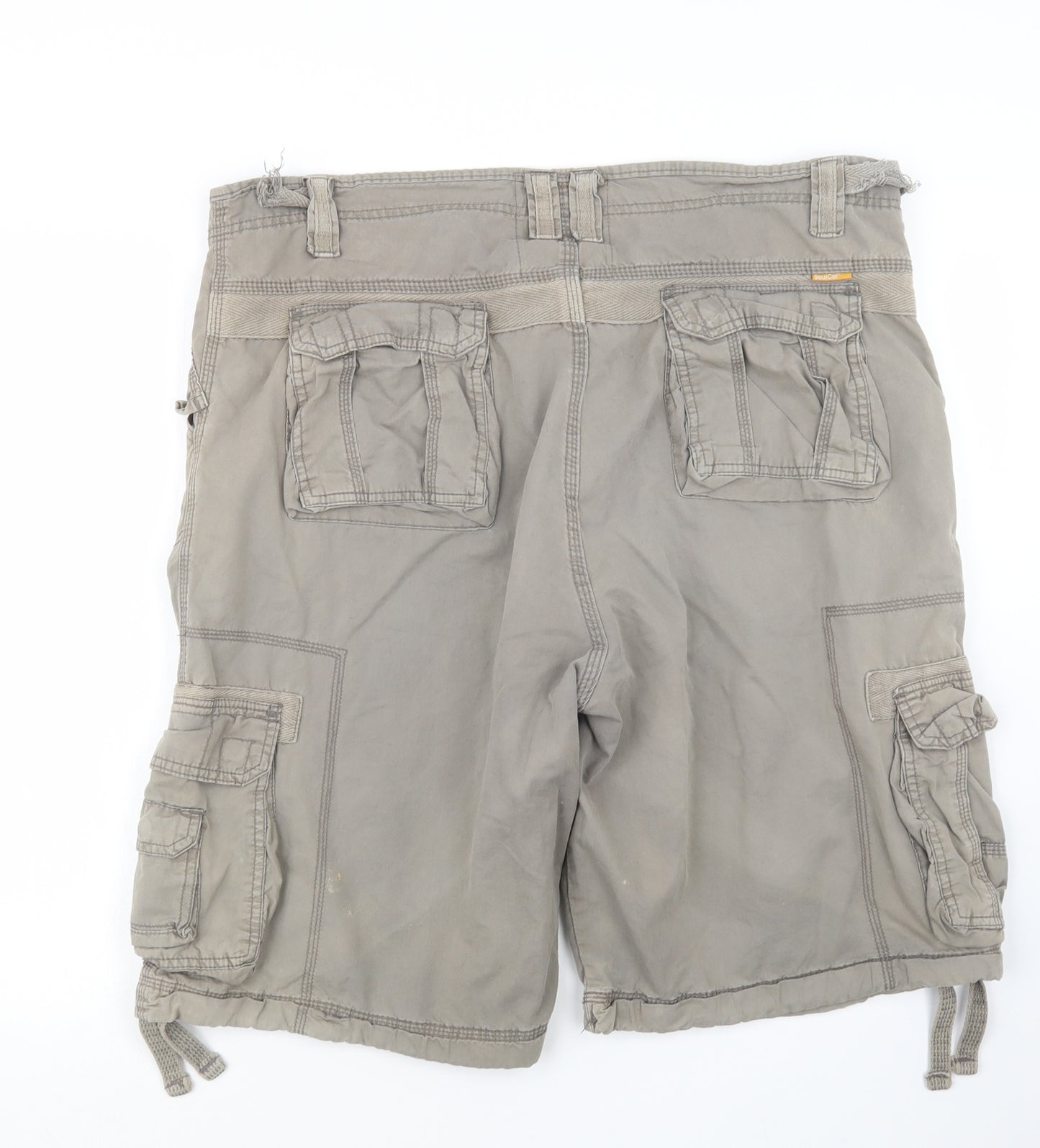 SoulCal&Co Mens Grey   Cargo Shorts Size 39 in