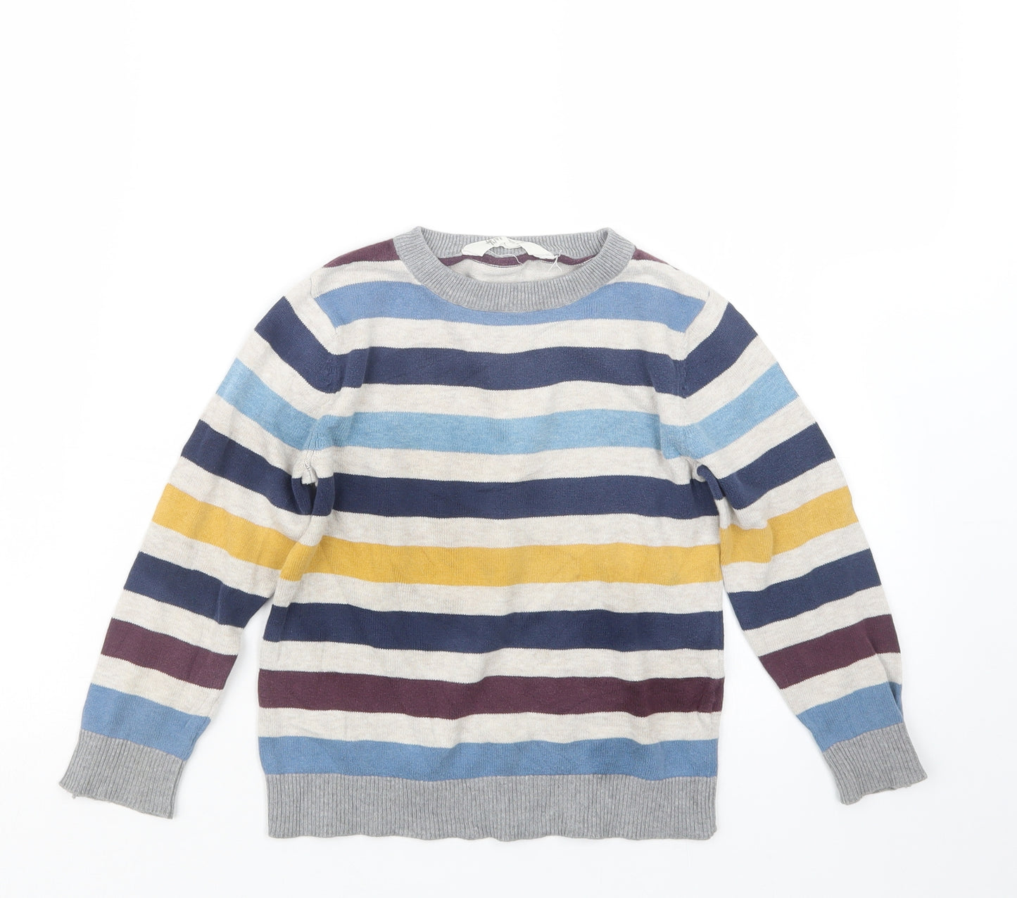 H&M Boys Grey  Knit Pullover Jumper Size 5-6 Years