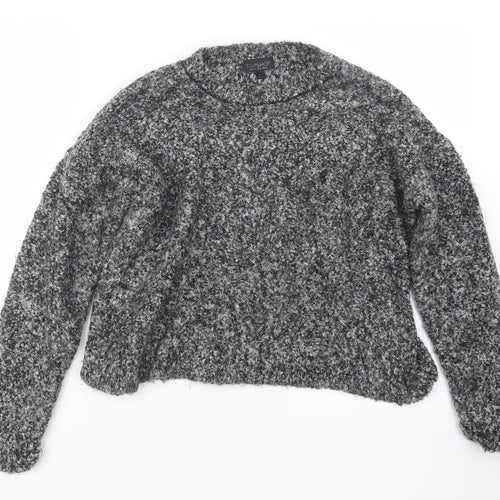 Topshop Womens Grey  Knit Pullover Jumper Size 12