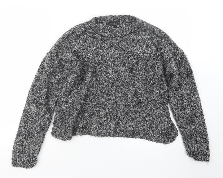 Topshop Womens Grey  Knit Pullover Jumper Size 12