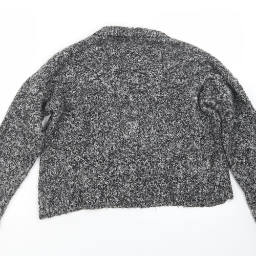 Topshop Womens Grey  Knit Pullover Jumper Size 12
