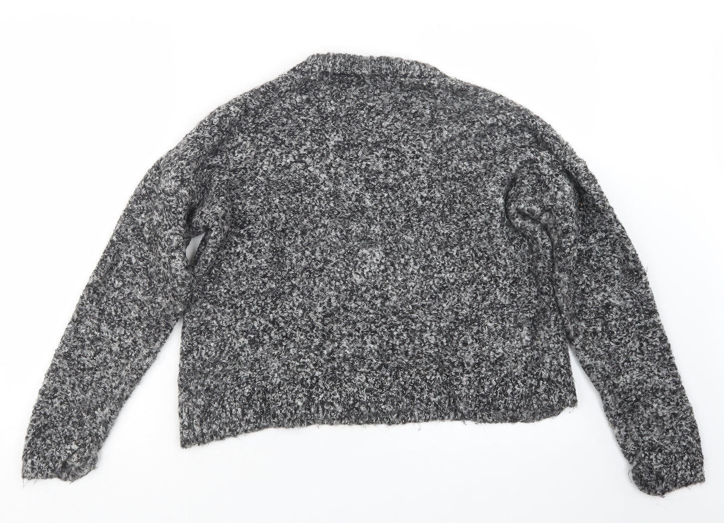 Topshop Womens Grey  Knit Pullover Jumper Size 12