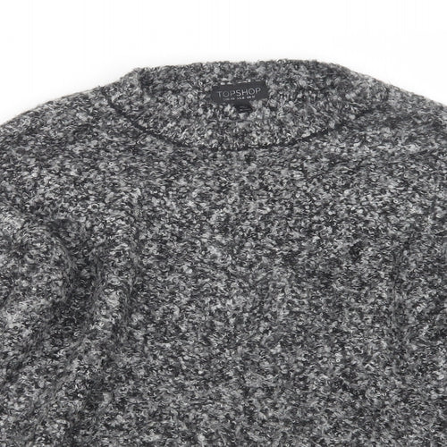 Topshop Womens Grey  Knit Pullover Jumper Size 12