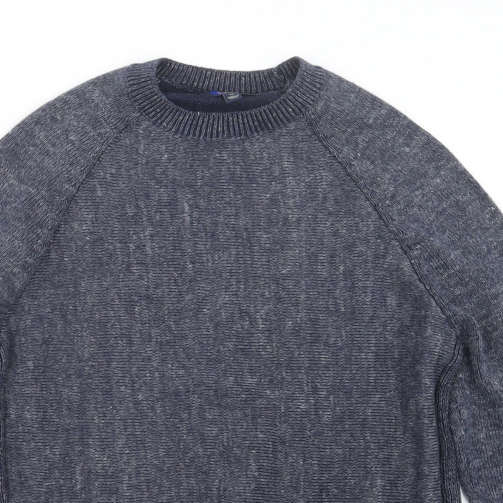 Boden Mens Blue  Knit Pullover Jumper Size M