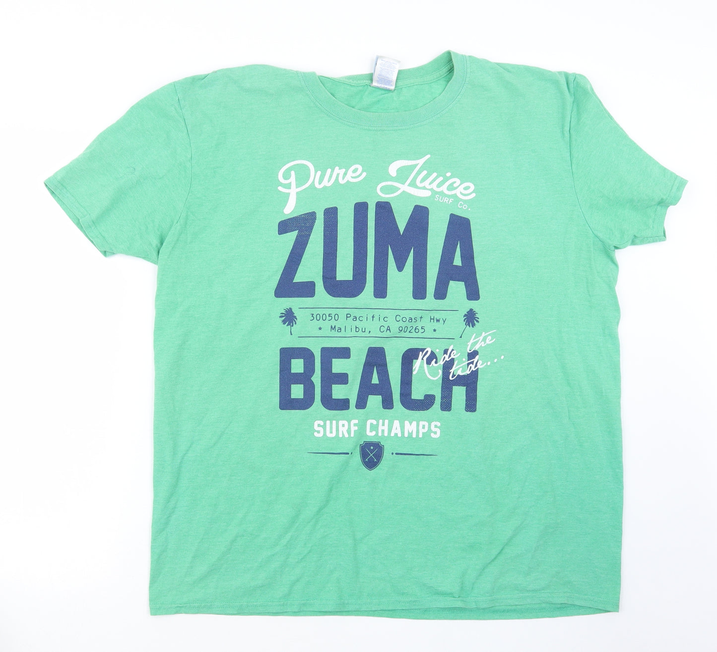 Pure Juice Mens Green    T-Shirt Size XL
