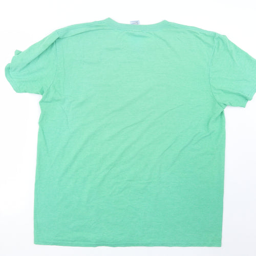 Pure Juice Mens Green    T-Shirt Size XL