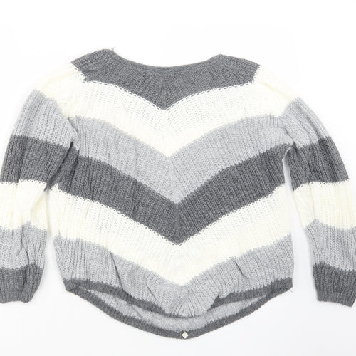 Cameo Rose Womens Grey  Knit Pullover Jumper Size S