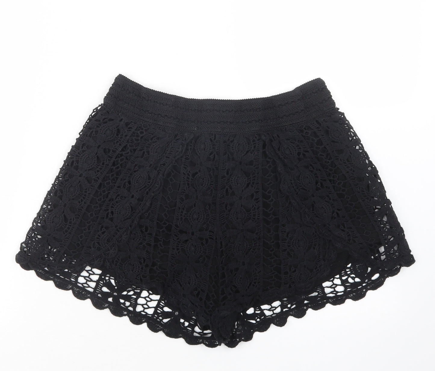 F&F Womens Black   Hot Pants Shorts Size 14