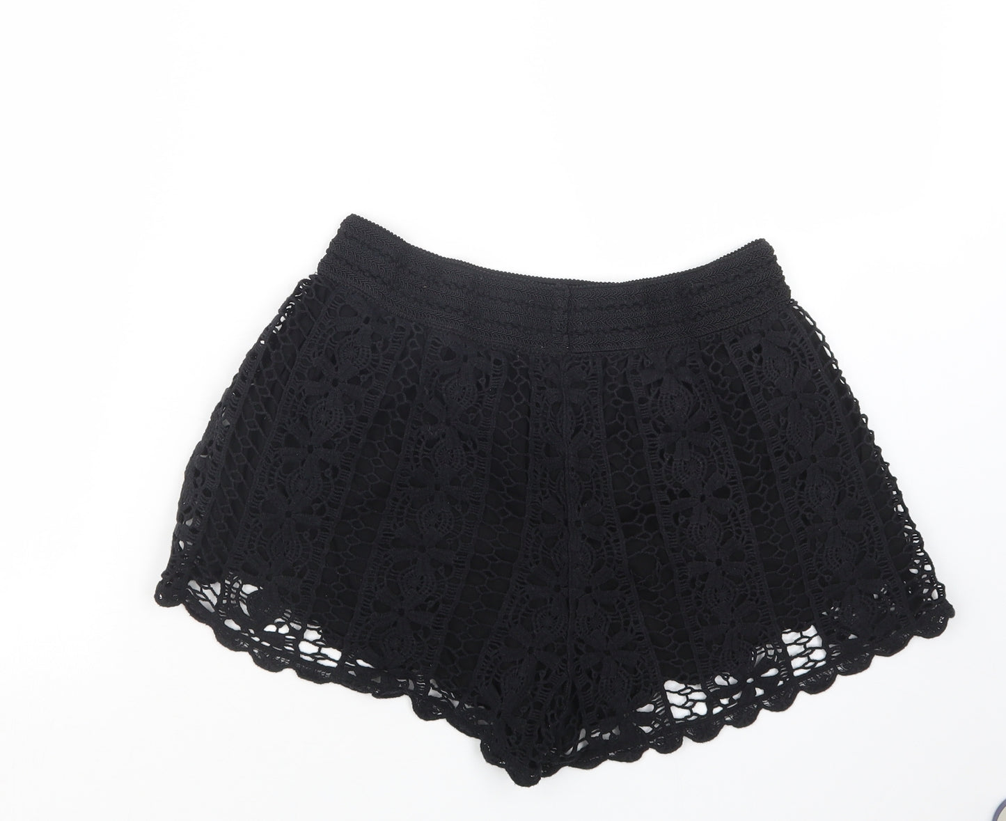 F&F Womens Black   Hot Pants Shorts Size 14