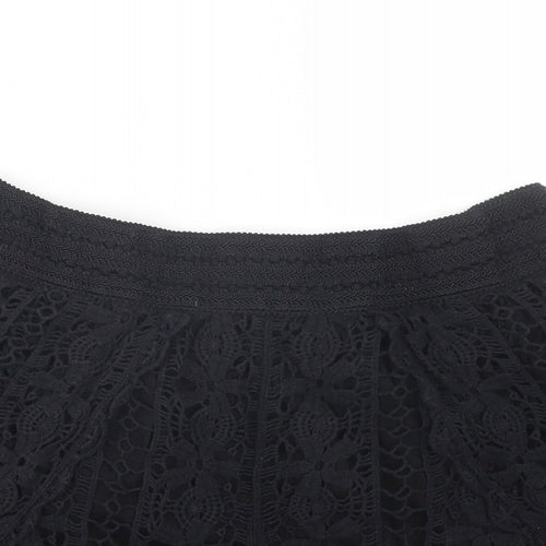 F&F Womens Black   Hot Pants Shorts Size 14