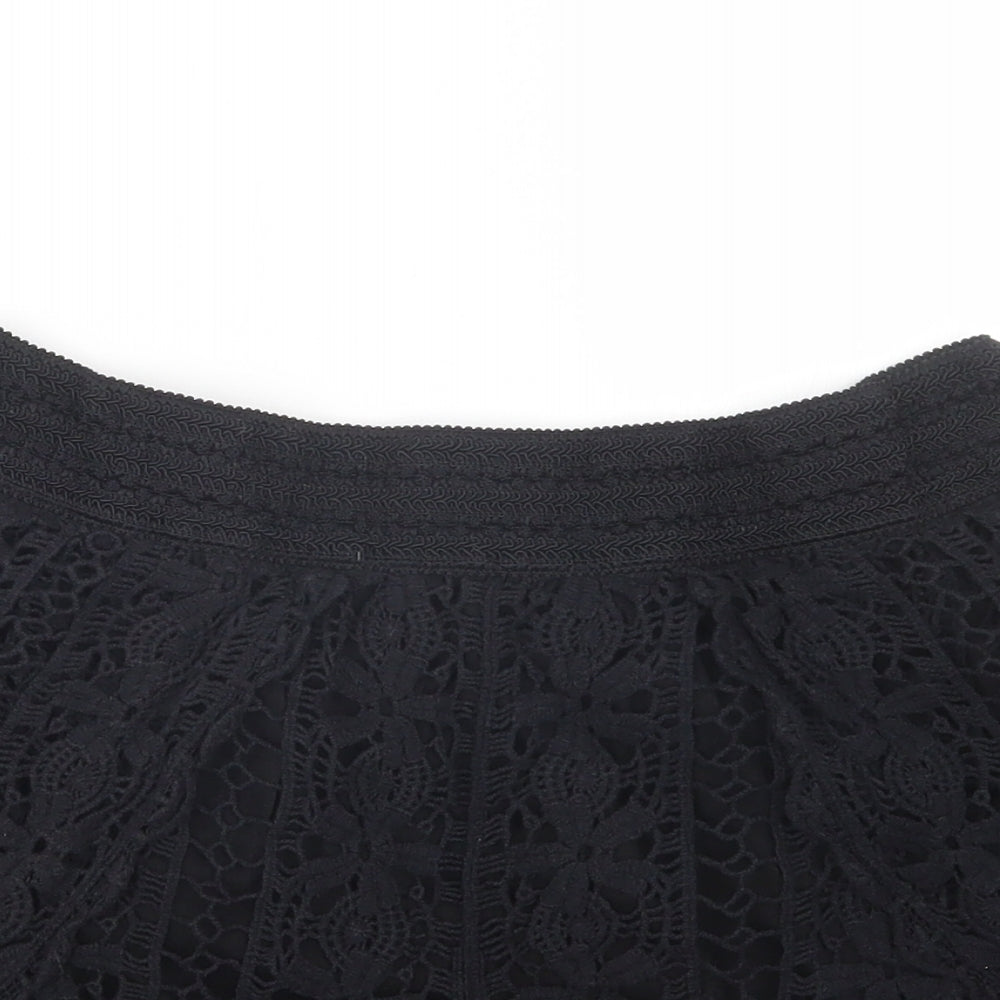 F&F Womens Black   Hot Pants Shorts Size 14
