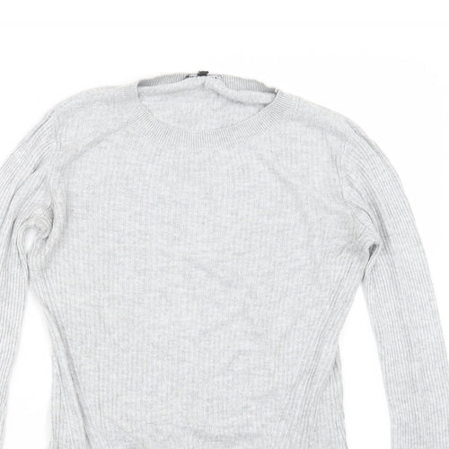 Warehouse Womens Grey   Pullover Jumper Size 10
