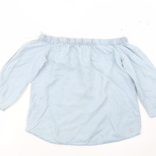 Only Womens Blue   Basic Blouse Size 6