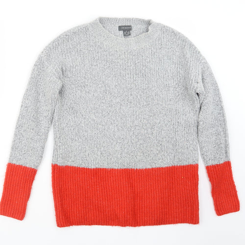 Primark Womens Grey  Knit Pullover Jumper Size 6