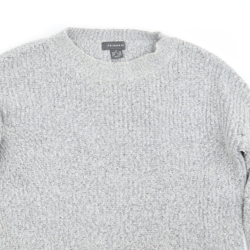 Primark Womens Grey  Knit Pullover Jumper Size 6