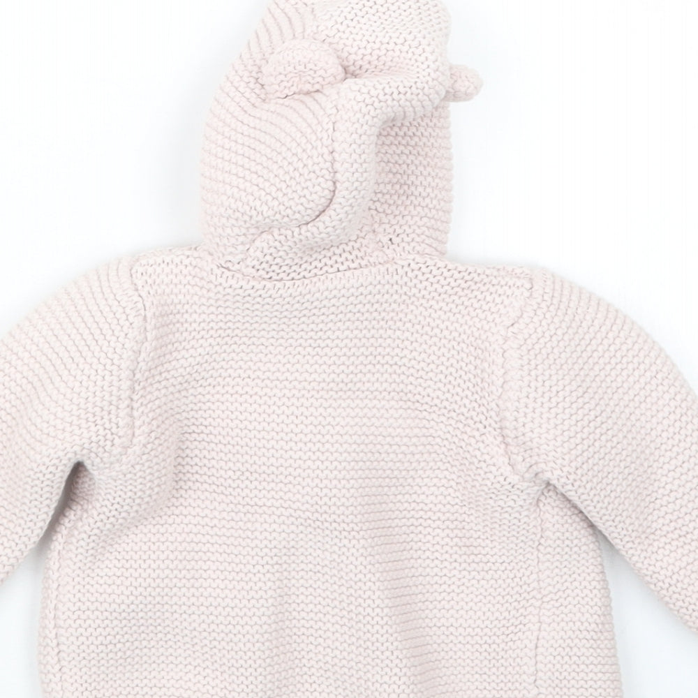 Marks and Spencer Girls Pink  Knit Jacket  Size 3-6 Months