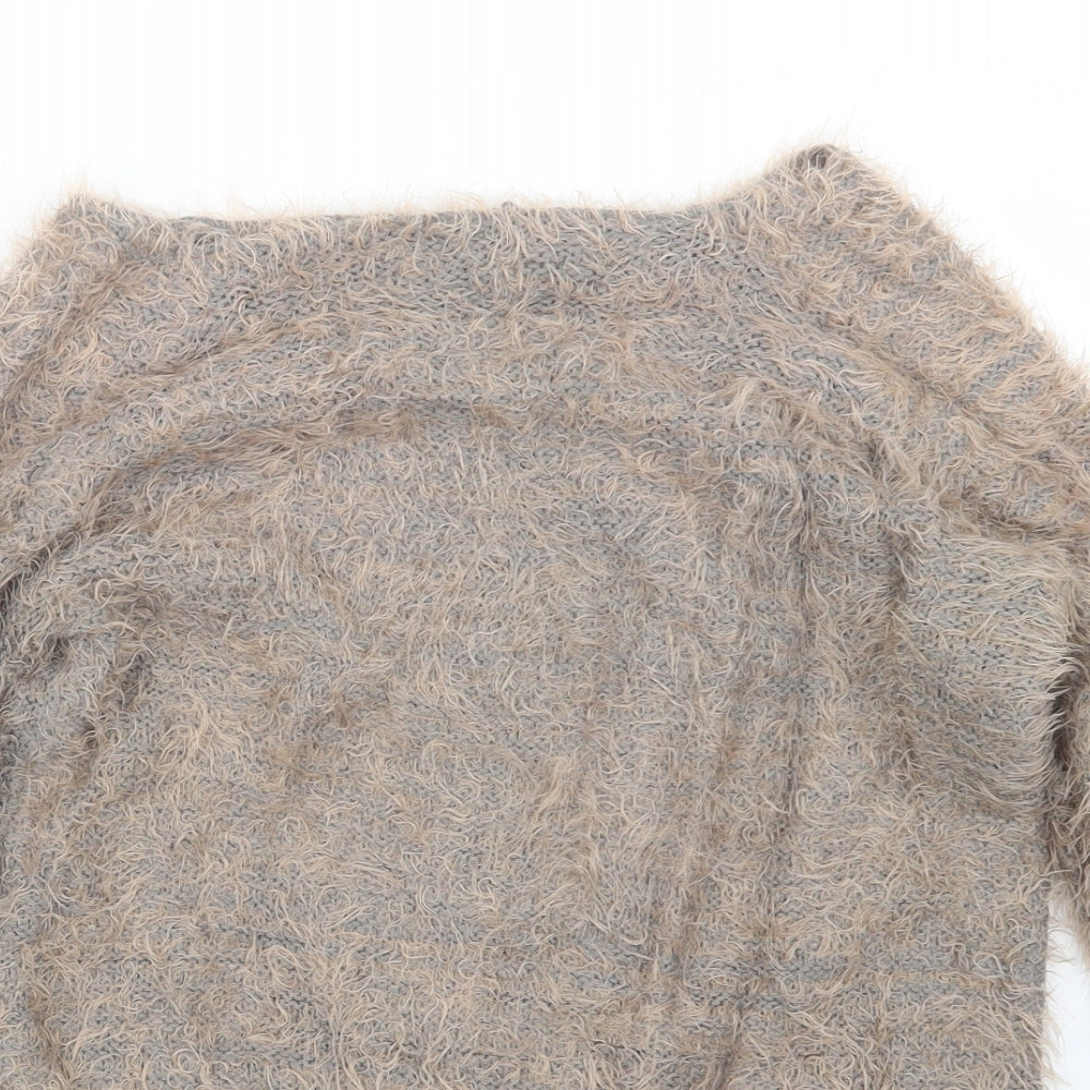 Select Womens Grey  Knit Pullover Jumper Size 14