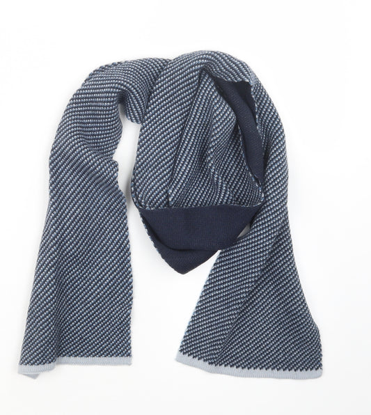 John Lewis Mens Blue  Knit Scarf  One Size