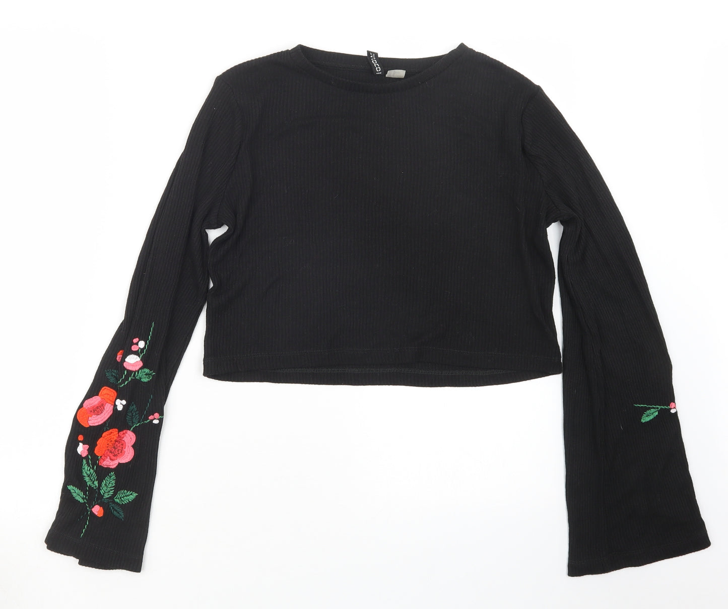 Divided by H&M Womens Black   Cropped T-Shirt Size M