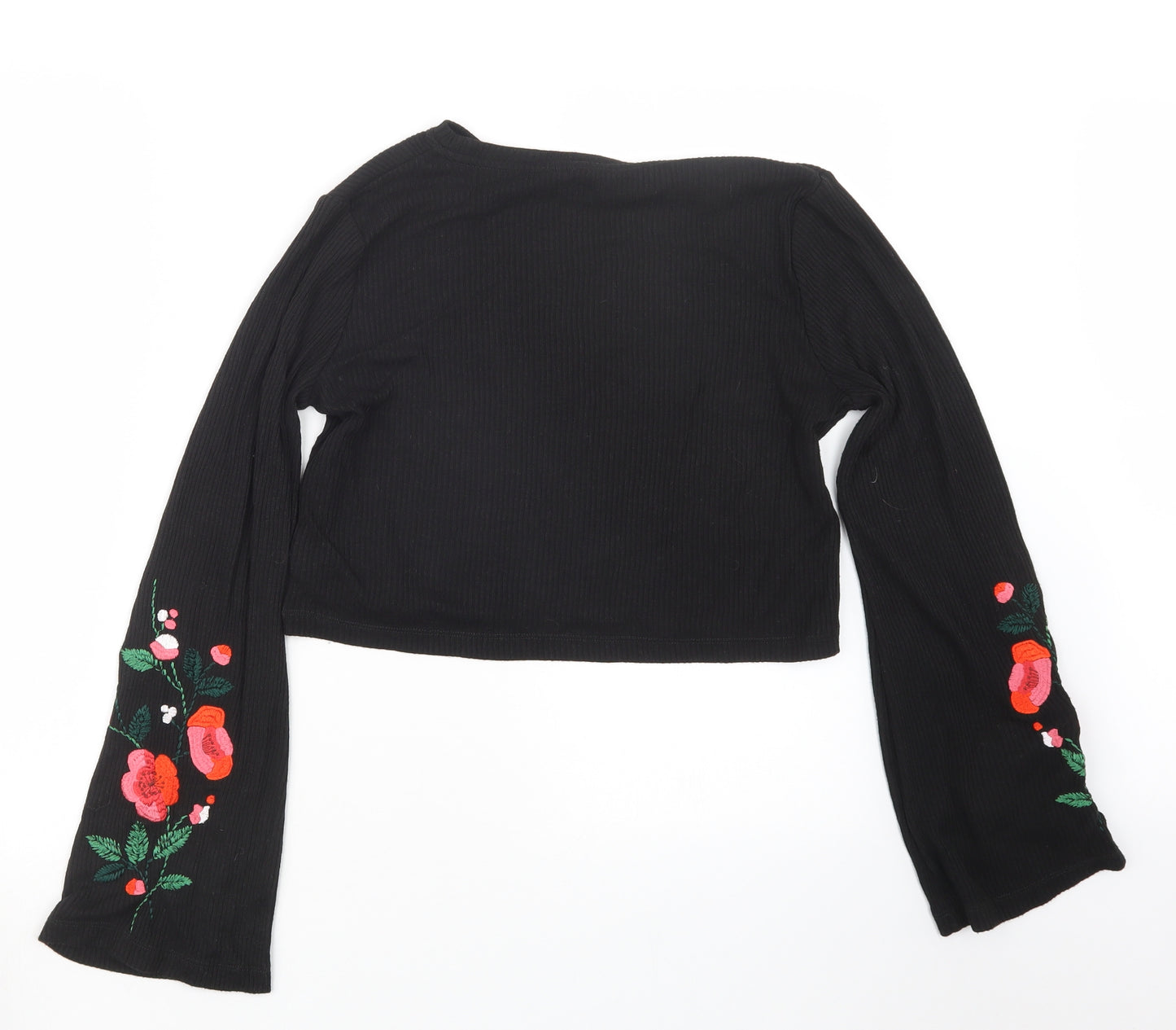Divided by H&M Womens Black   Cropped T-Shirt Size M