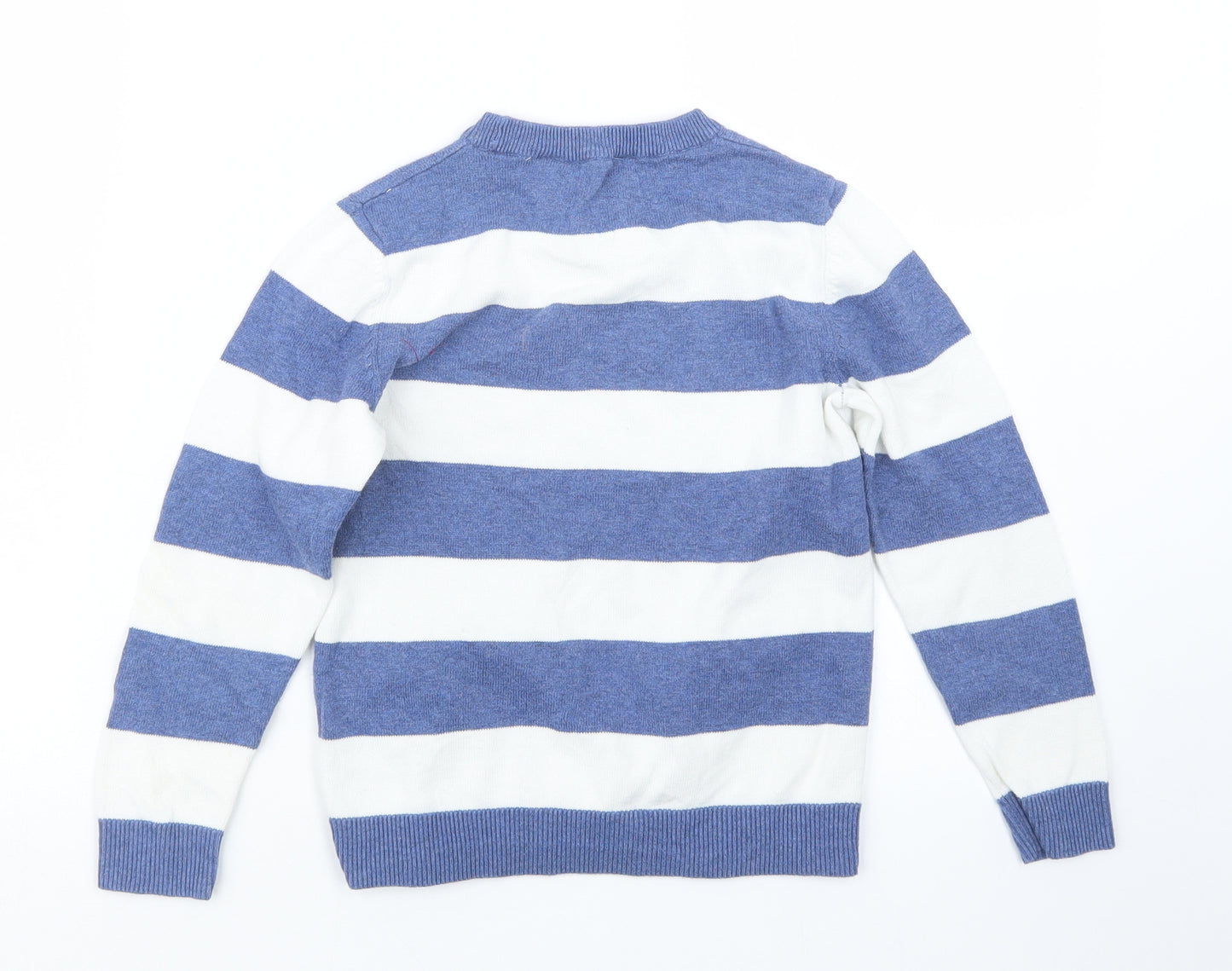 H&M Boys Blue  Knit Pullover Jumper Size 7-8 Years