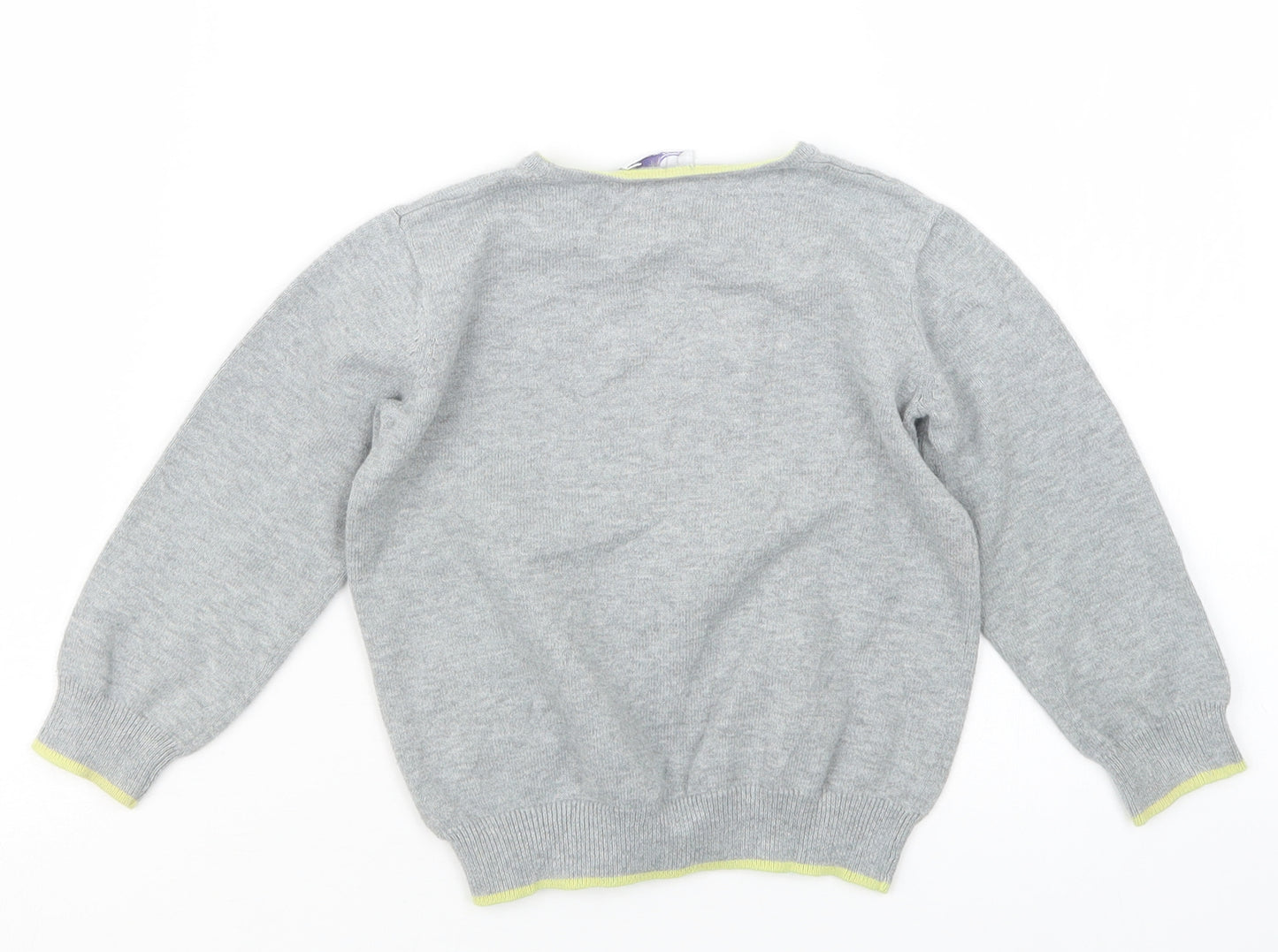 Bonnie Kids Boys Grey  Knit Pullover Jumper Size 4-5 Years
