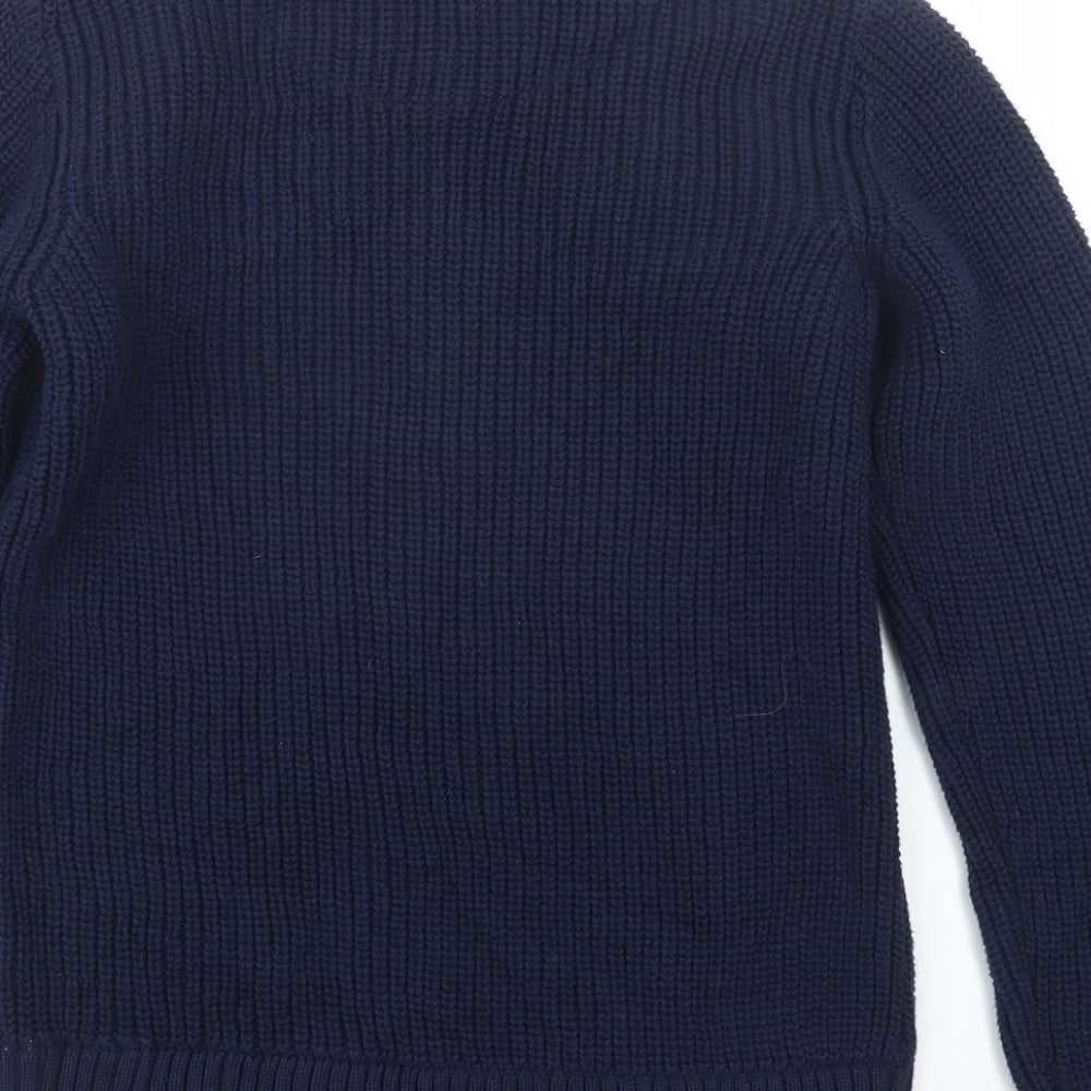 Maine Boys Blue  Knit Pullover Jumper Size 12-13 Years