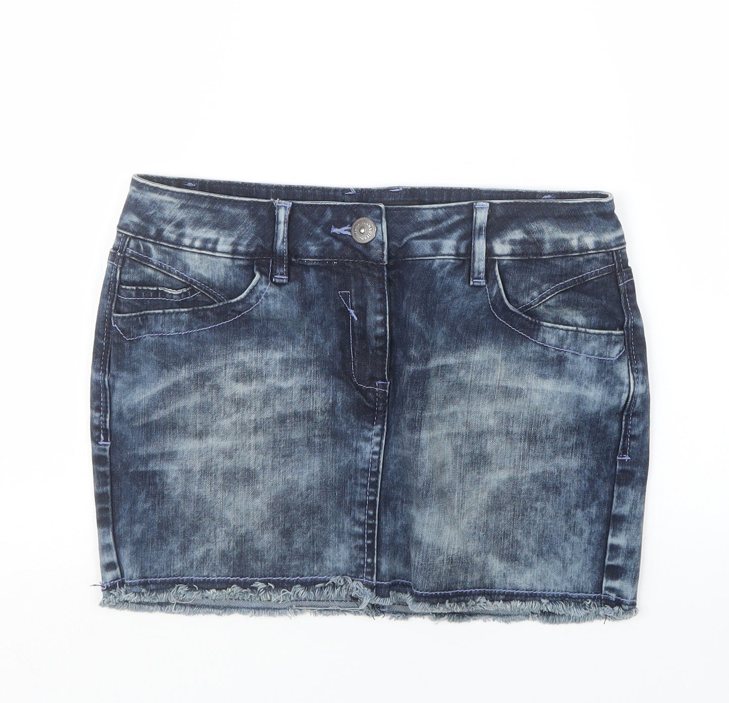 Arant Premiere Womens Blue  Denim Mini Skirt Size 28 in