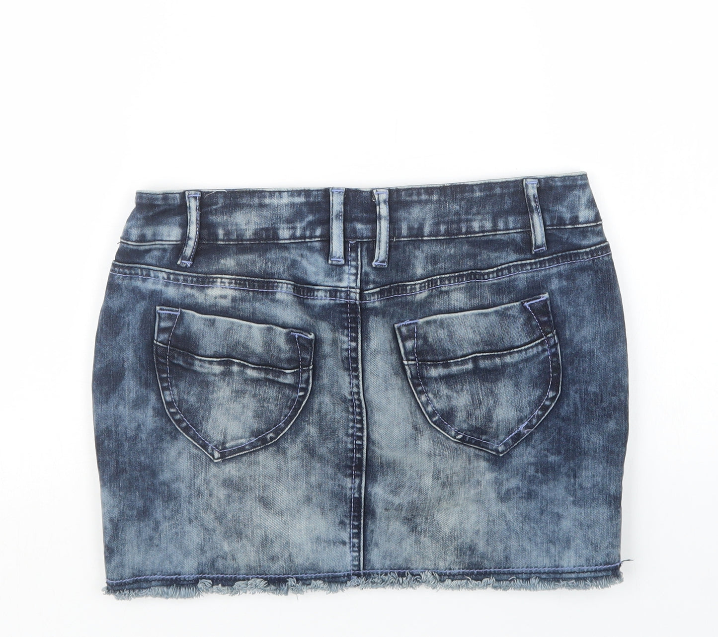 Arant Premiere Womens Blue  Denim Mini Skirt Size 28 in