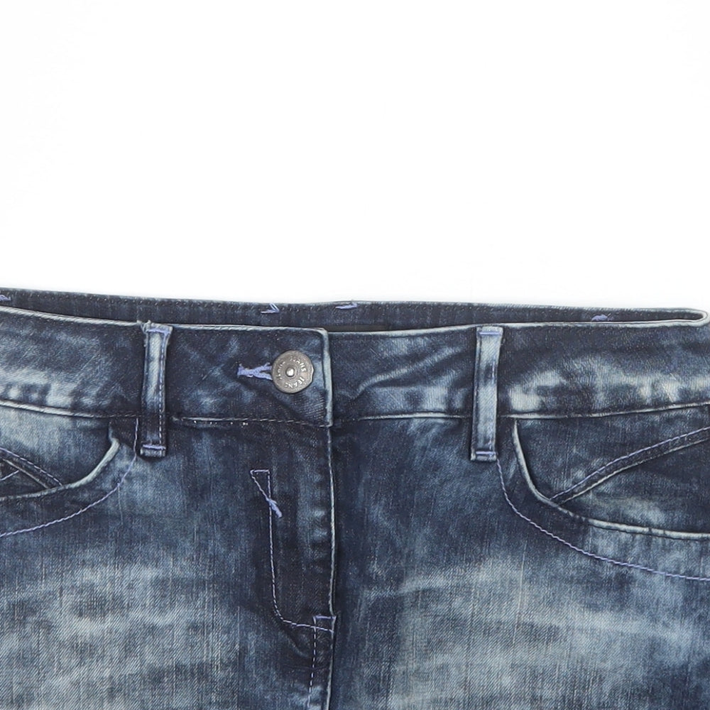 Arant Premiere Womens Blue  Denim Mini Skirt Size 28 in