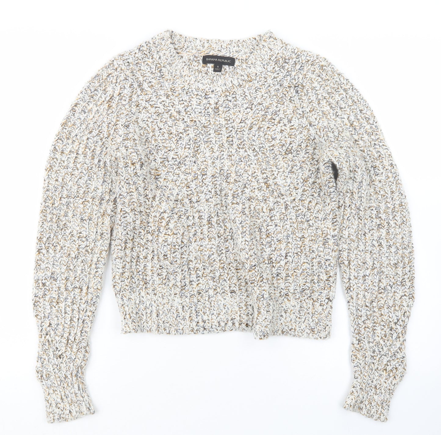Banana Republic Womens Beige  Knit Pullover Jumper Size S