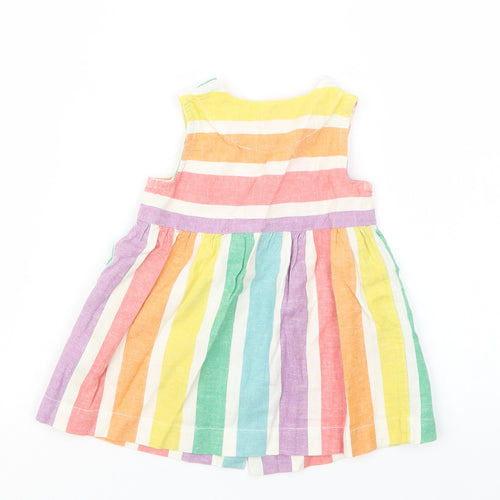 NEXT Girls Purple Striped  Tank Dress  Size 3-6 Months