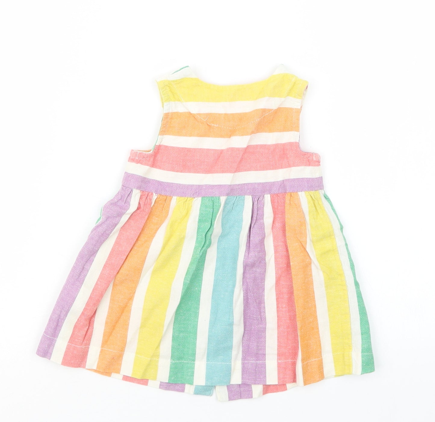 NEXT Girls Purple Striped  Tank Dress  Size 3-6 Months