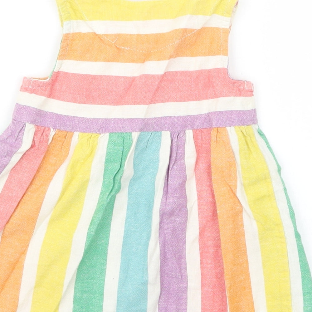 NEXT Girls Purple Striped  Tank Dress  Size 3-6 Months