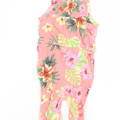 Primark Girls Pink Floral  Jumpsuit Outfit/Set Size 3-6 Months