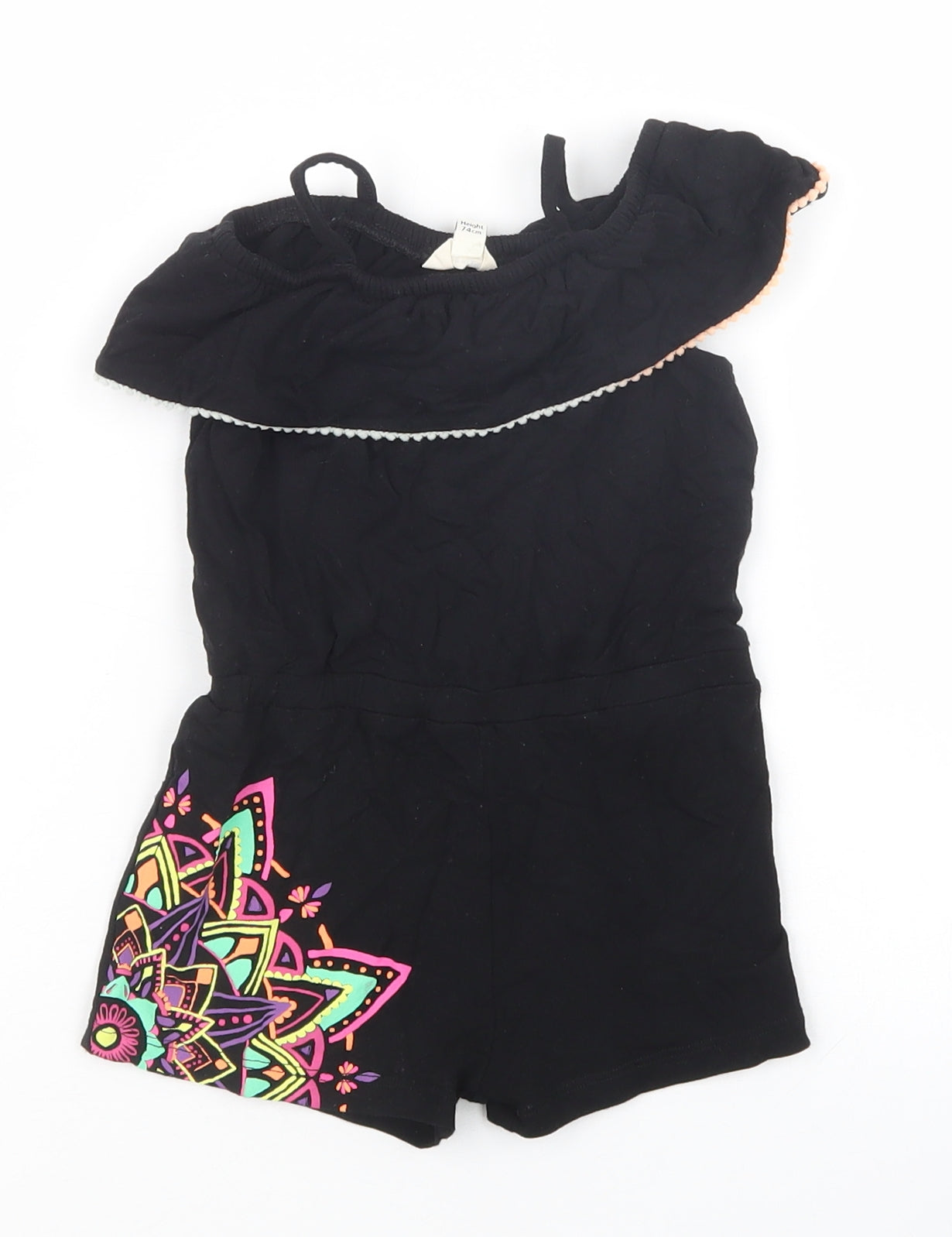 River Island Girls Black   Coverall Outfit/Set Size 6-9 Months