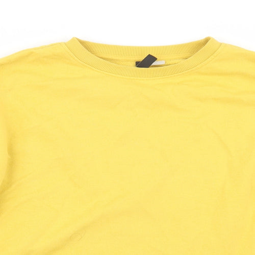 Divided by H&M Womens Yellow   Pullover Jumper Size S