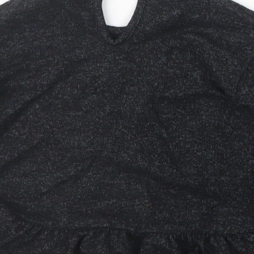 George Girls Black   Basic T-Shirt Size 3-6 Months