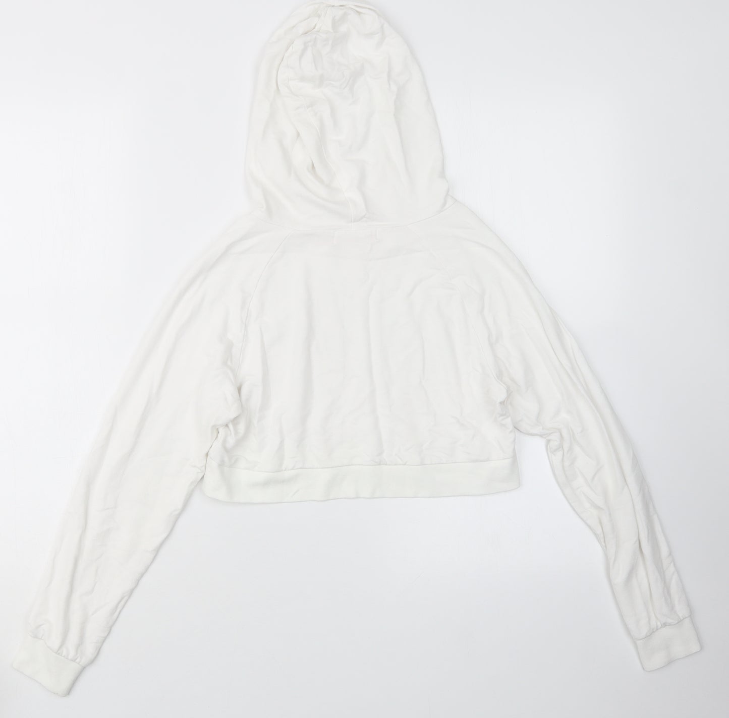 Pineapple Girls White   Pullover Hoodie Size 11-12 Years  - Cropped