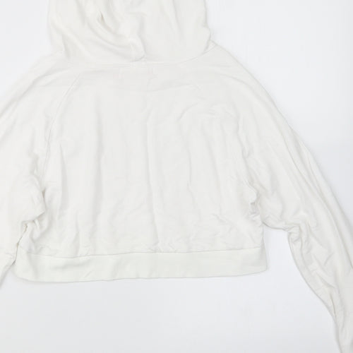 Pineapple Girls White   Pullover Hoodie Size 11-12 Years  - Cropped