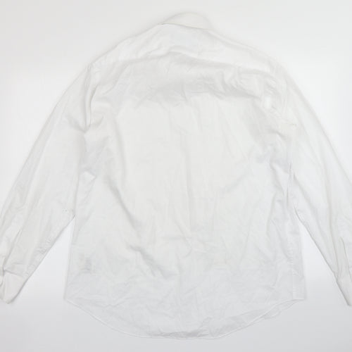 M&S Collection Mens White    Dress Shirt Size 16.5
