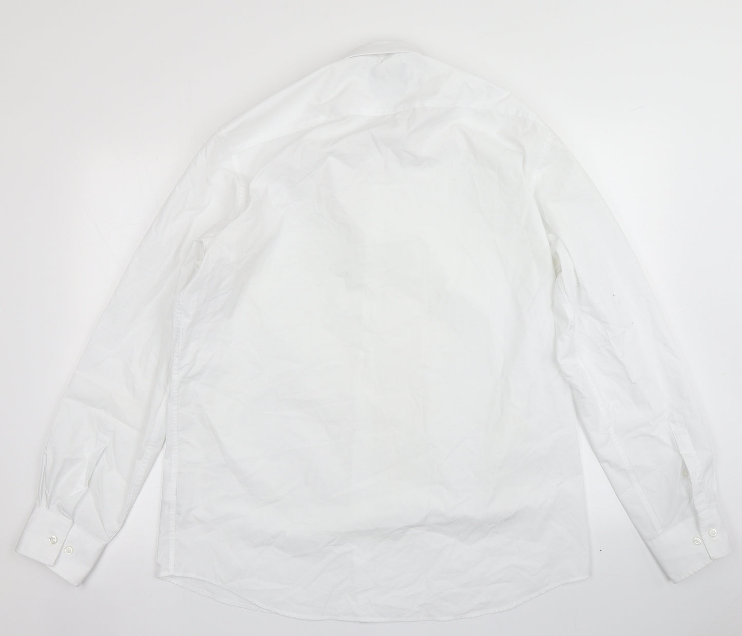 F&F Mens White    Dress Shirt Size 16
