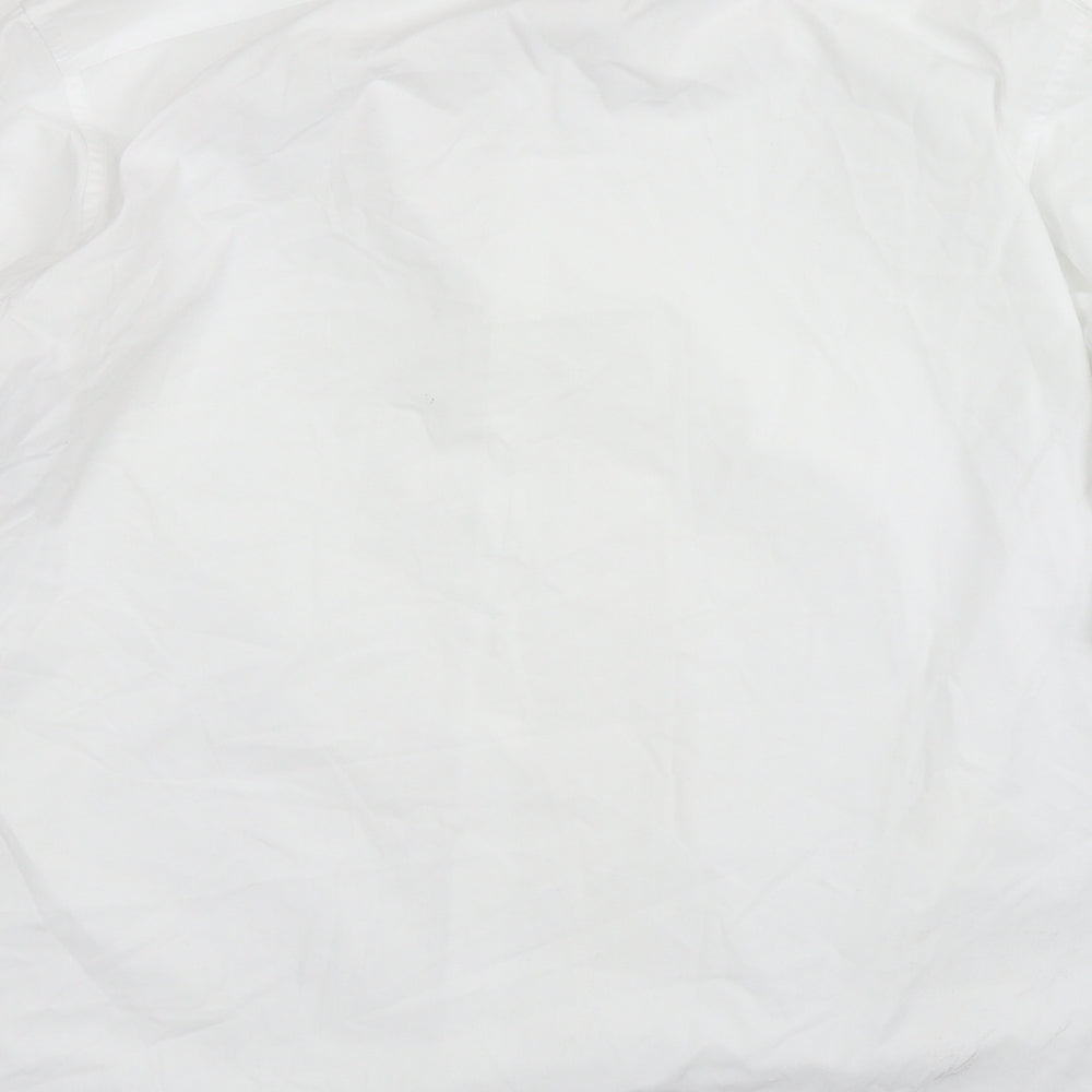 F&F Mens White    Dress Shirt Size 16