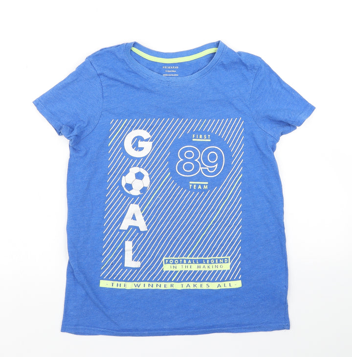 Primark Boys Blue   Basic T-Shirt Size 11-12 Years