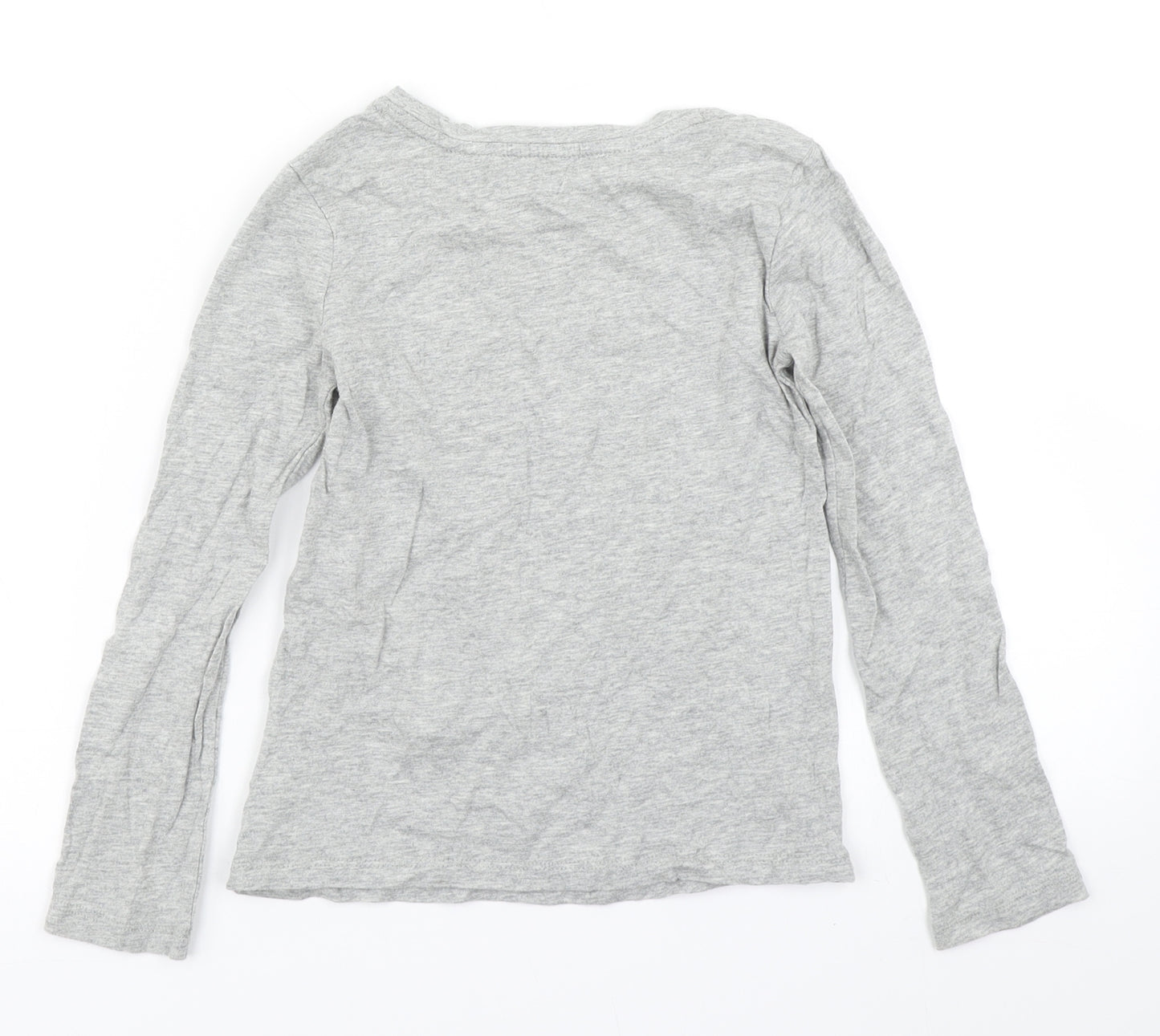 Gap Girls Grey   Basic T-Shirt Size 7 Years